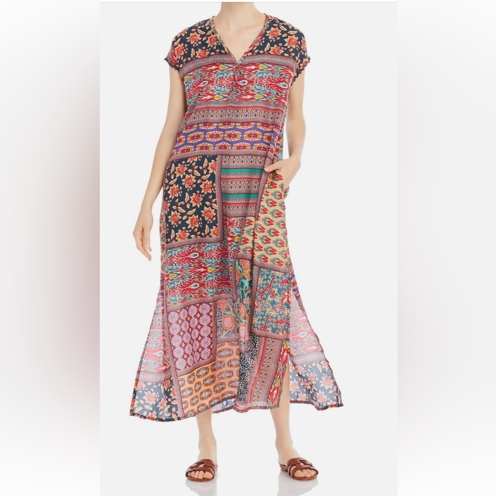 Johnny Was medium Odelia printed silk dress.